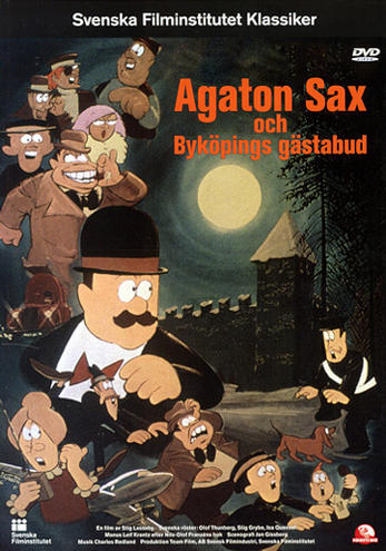 Filmaffisch för Agaton Sax och Byköpings gästabud (1976)
